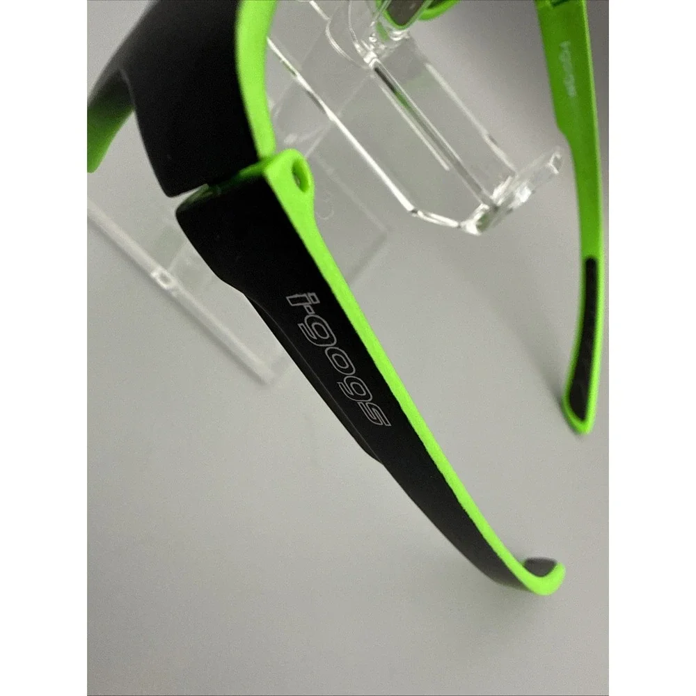 Vintage I-gogs 16Wave Sunglasses  Green/Black 90's Y2K Biker  Polarized EUC-HOT